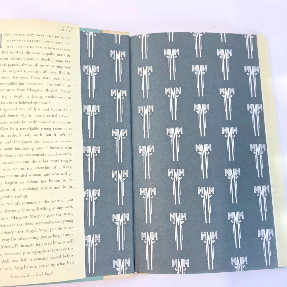 Scribner Lost Laysen Hardcover Book First Edition Margaret Mitchell